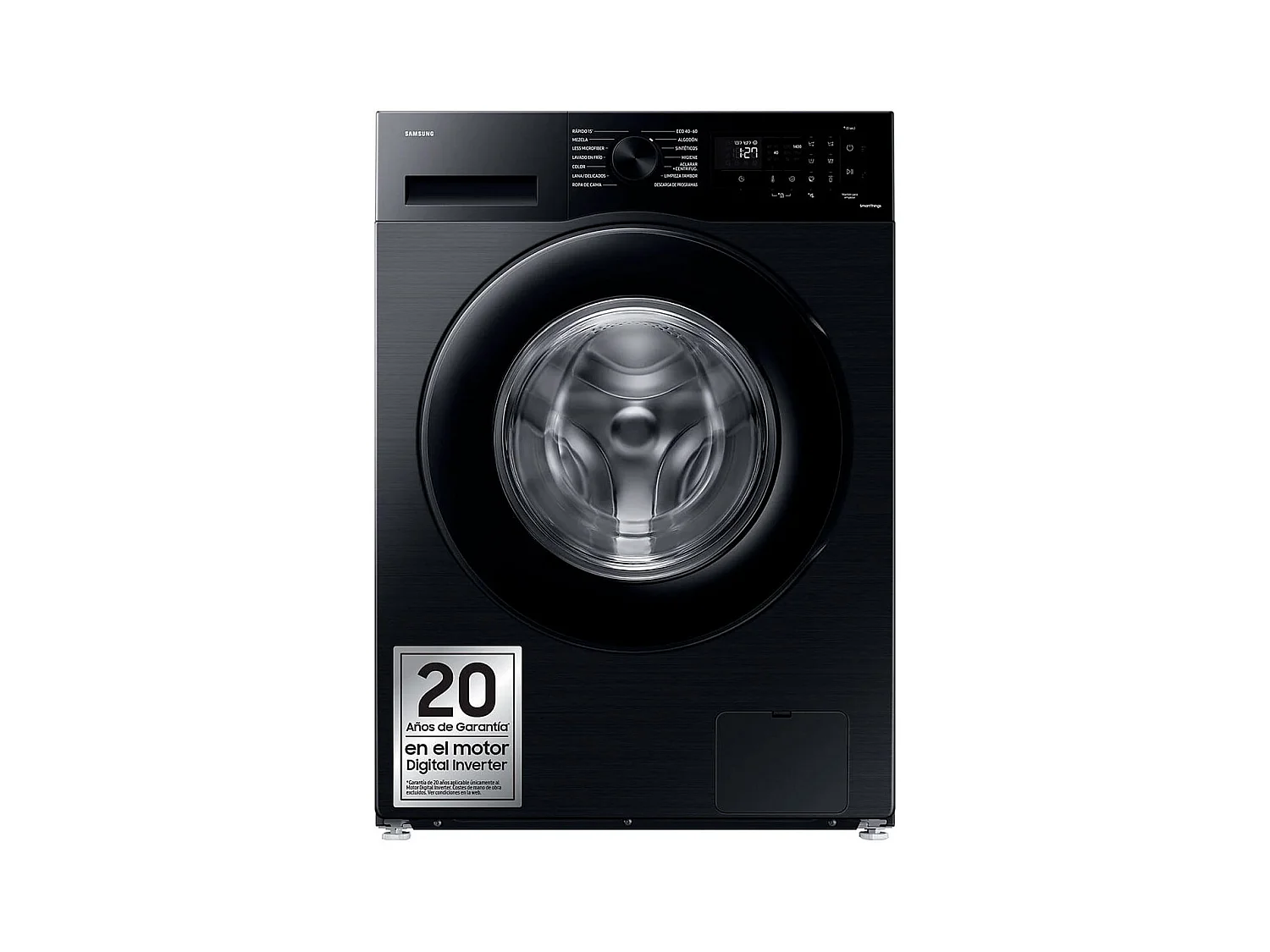 Lavadora de carga frontal Samsung WW90CGC04DABEC 9kg 1400 rpm Smart Things 13 programas A negro 85 cm