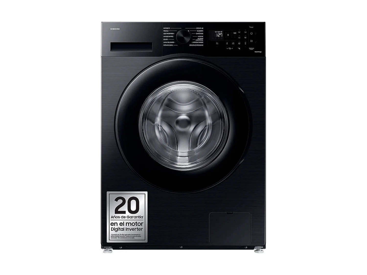 Lavadora de carga frontal Samsung WW90CGC04DABEC 9kg 1400 rpm Smart Things 13 programas A negro 85 cm