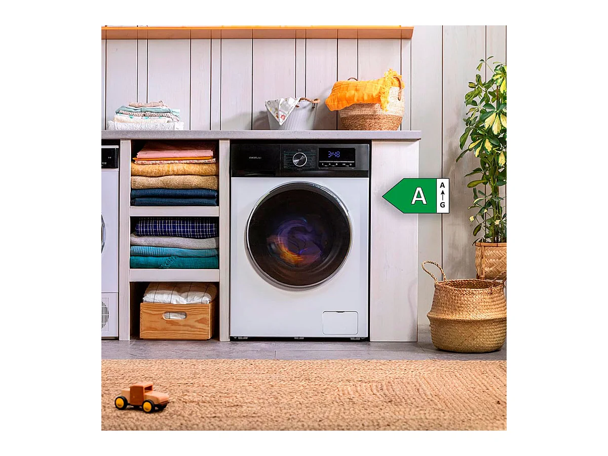 Lavadora Cecotec Bolero DressCode 9500 Inverter A 9kg 1400 rpm 16 programas A blanco 85 cm