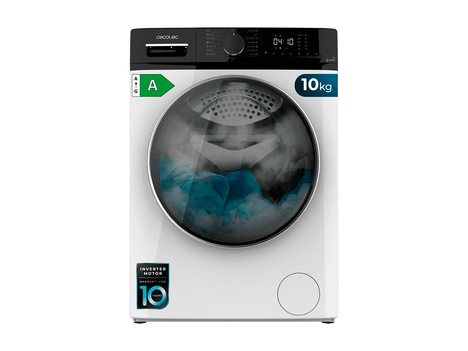 Lavadora Cecotec Bolero DressCode 10610 Inverter A 10kg 1400 rpm Motor Inverter Plus A blanco 85 cm