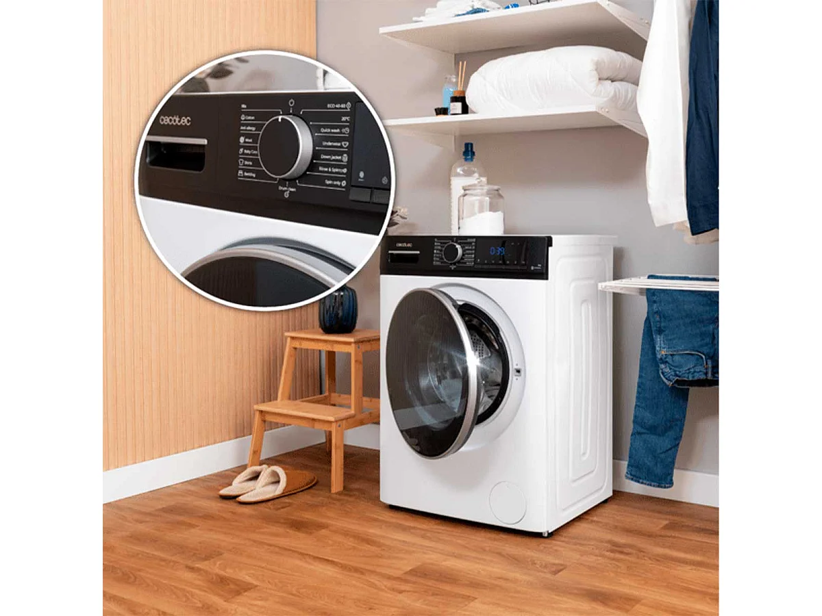 Lavadora Cecotec Bolero DressCode 10610 Inverter A 10kg 1400 rpm Motor Inverter Plus A blanco 85 cm