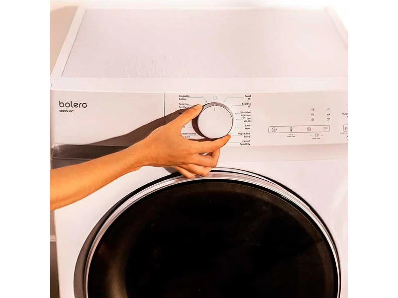 Lavadora Bolero DressCode 9400 Inverter Cecotec 9kg 1400 rpm 15 programas B blanco 85x59,5x56,5 cm
