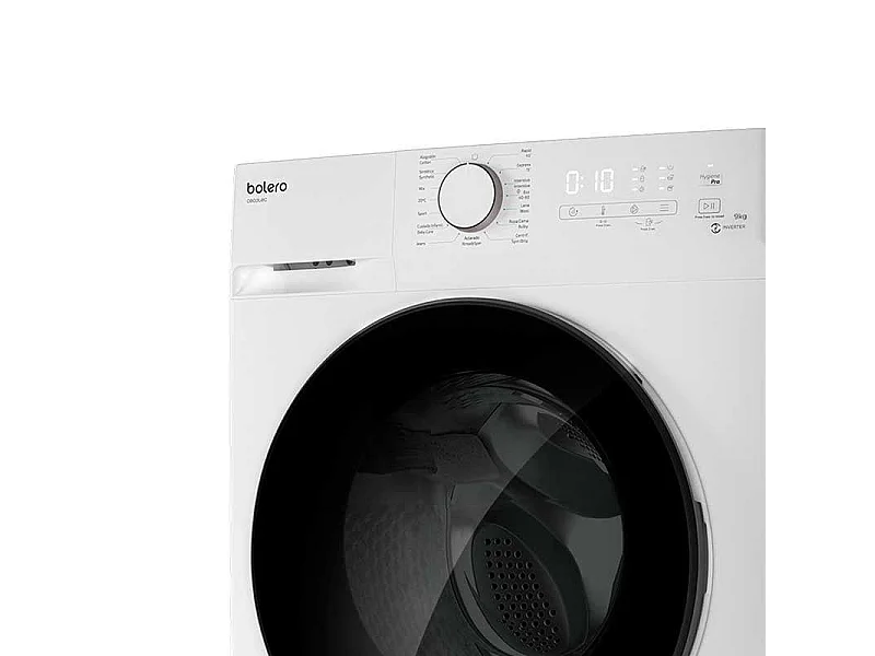 Lavadora Bolero DressCode 9400 Inverter Cecotec 9kg 1400 rpm 15 programas B blanco 85x59,5x56,5 cm
