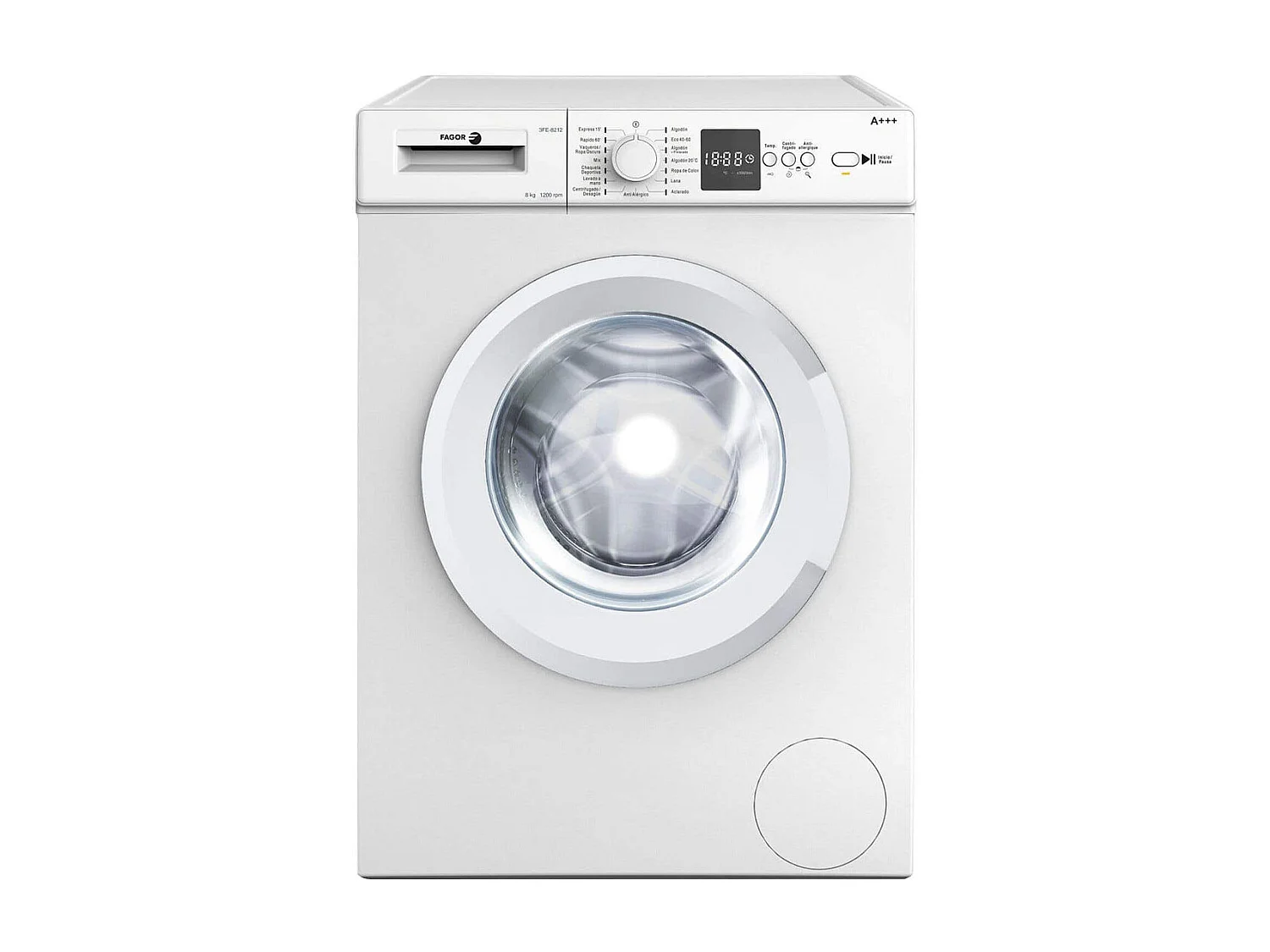 Lavadora Fagor 3FE-8212 8kg 1200 rpm 15 programas D blanco 84,5 cm