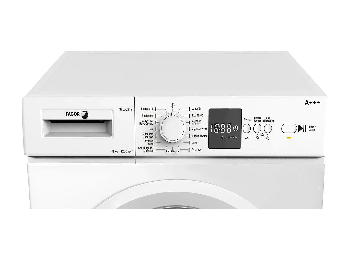 Lavadora Fagor 3FE-8212 8kg 1200 rpm 15 programas D blanco 84,5 cm