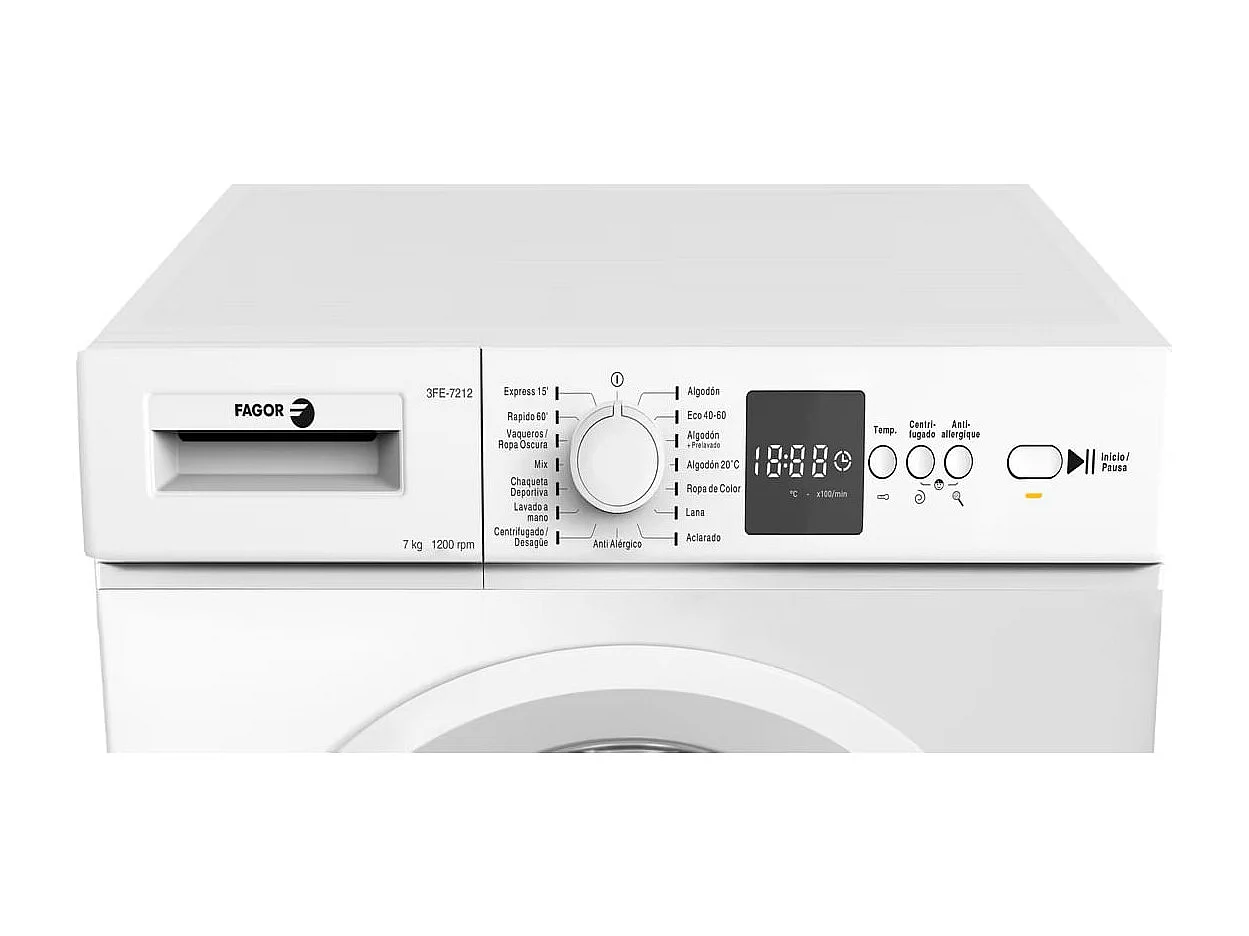 Lavadora Fagor 3FE-7212 7kg 1200 rpm D blanco 84,5cm