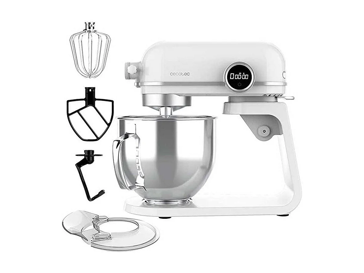 Batidora amasadora Cecotec Twist&Fusion 4500 Luxury White 800W 5,2L blanco