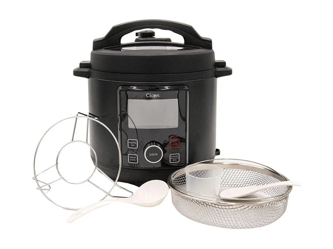 Olla a presión programable + freidora de aire Foodie Pot Cloen 6L 20 programas negro