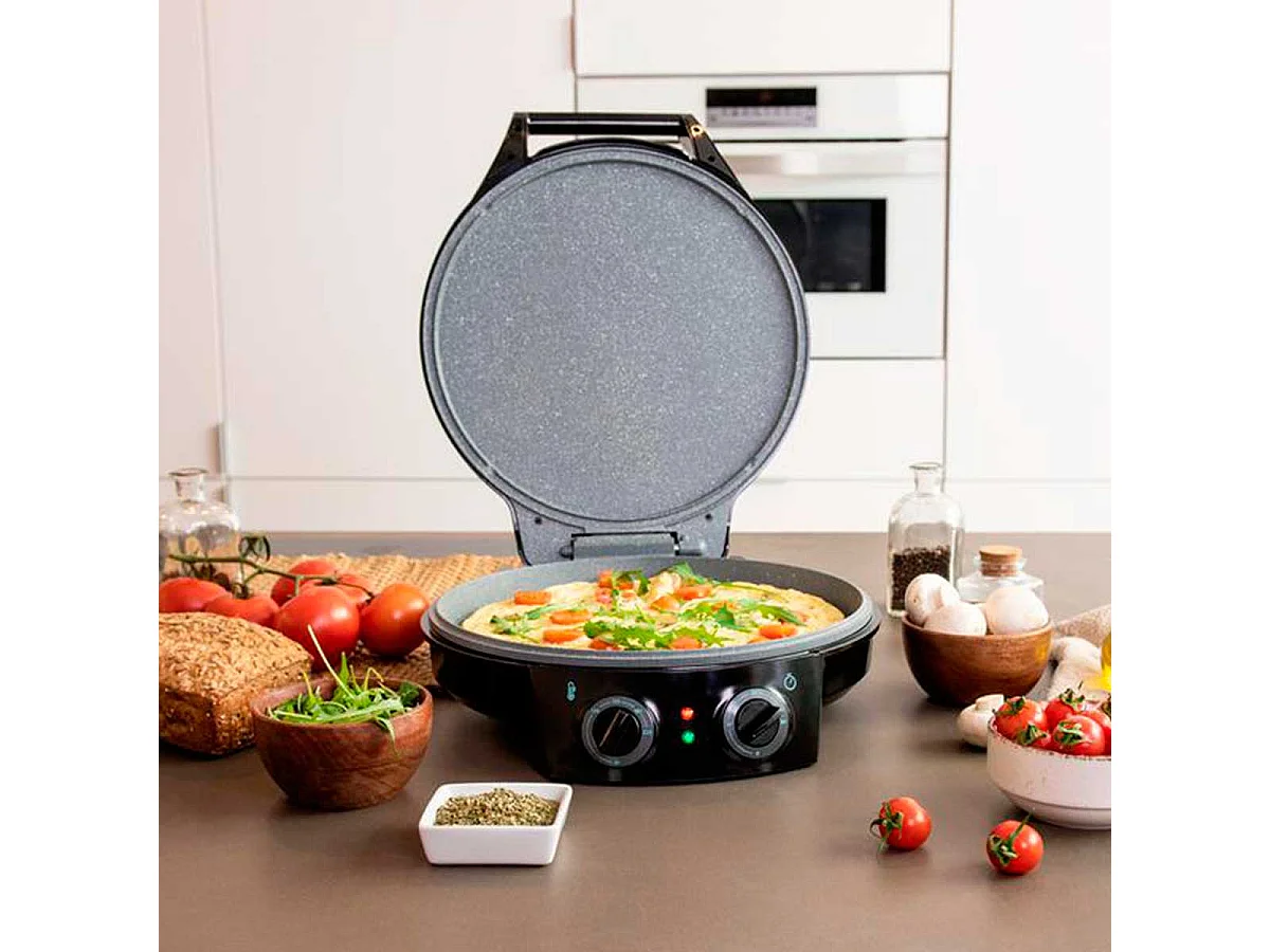 Horno eléctrico para pizza Cecotec Fun Pizza&Co 1800W negro Ø31 cm