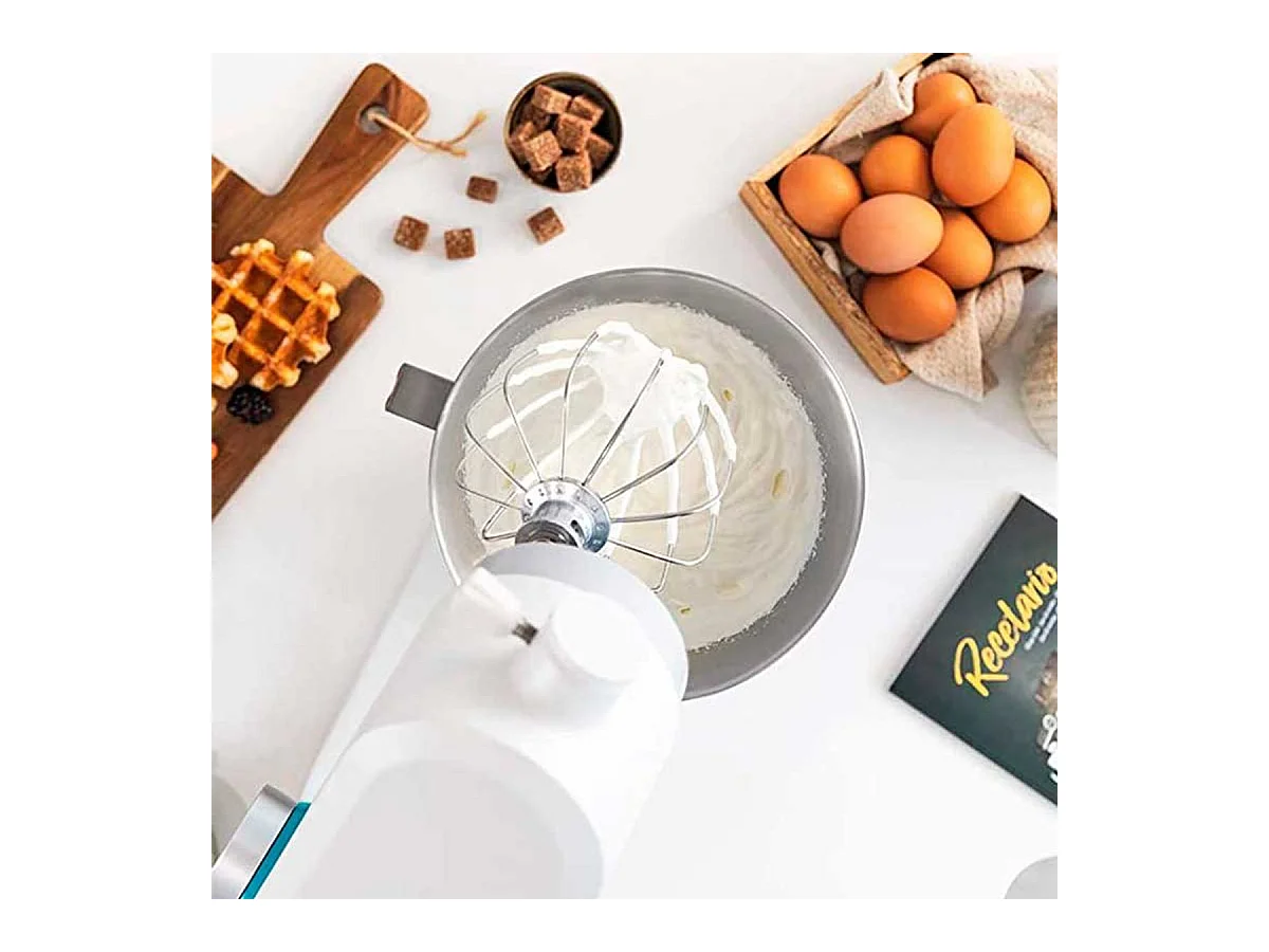 Batidora amasadora Cecotec Twist&Fusion 4000 Luxury White 800W 5,2L blanco