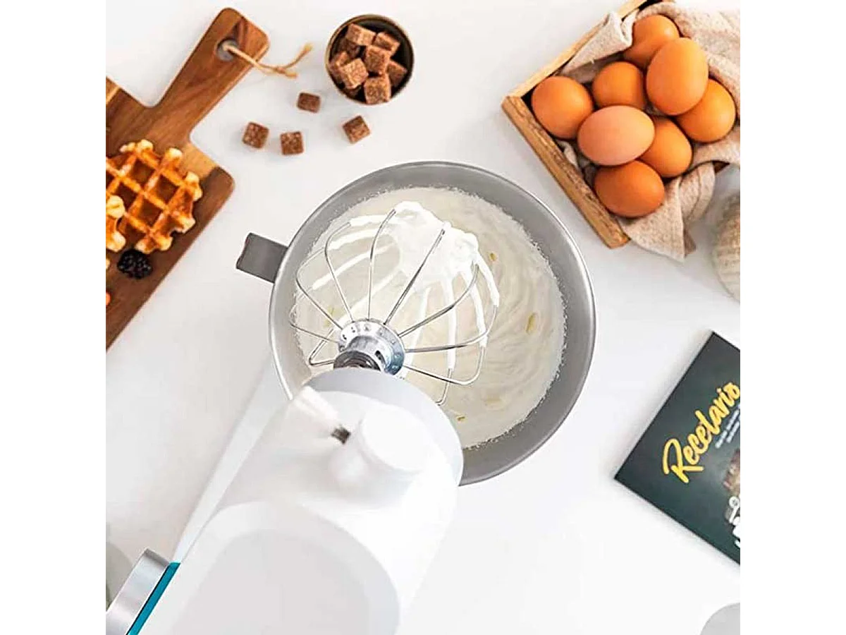 Batidora amasadora Cecotec Twist&Fusion 4000 Luxury White 800W 5,2L blanco