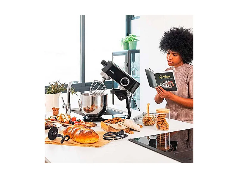 Batidora amasadora Cecotec Twist&Fusion 4000 Luxury Black 800W 5,2L negro