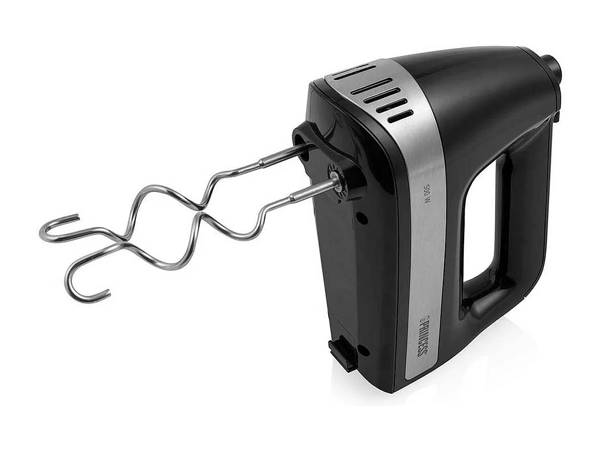 Batidora amasadora Princess 222206 500W con accesorios negro