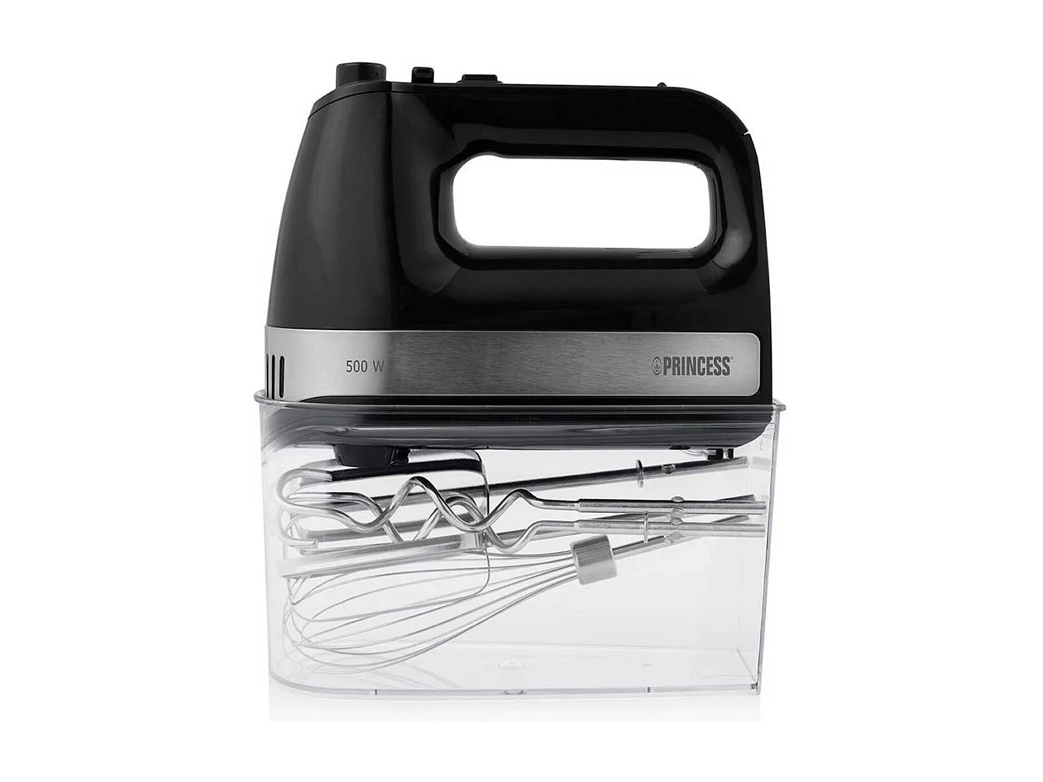 Batidora amasadora Princess 222206 500W con accesorios negro