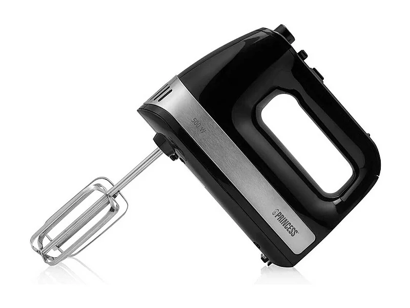 Batidora amasadora Princess 222206 500W con accesorios negro