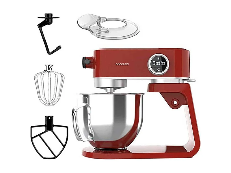 Batidora amasadora Cecotec Twist&Fusion 4000 Luxury Red 800W 5,2L rojo