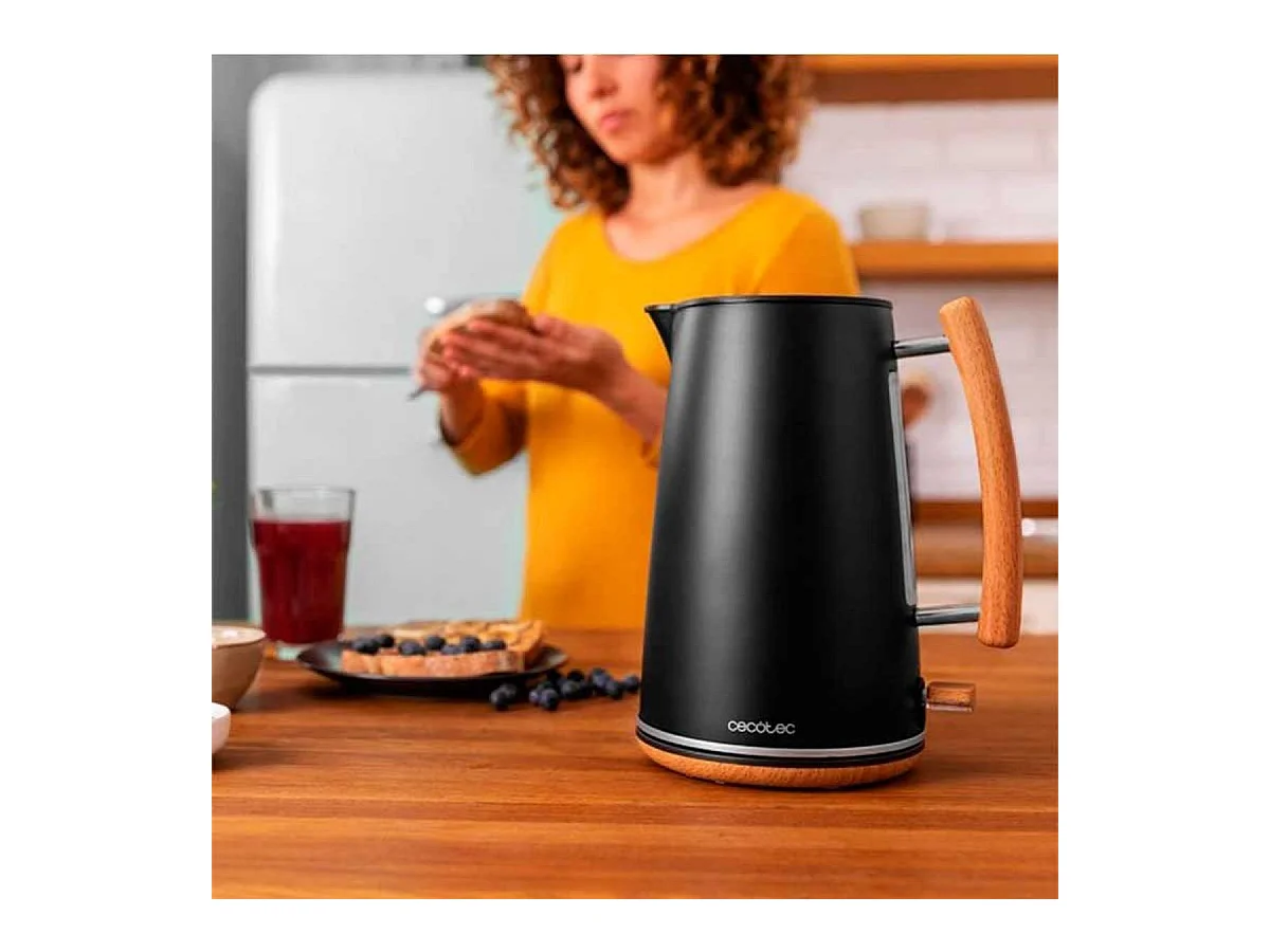 Bouilloire Cecotec ThermoSense 400 Black Woody Noir Acier inoxydable 1,7 L 3000 W
