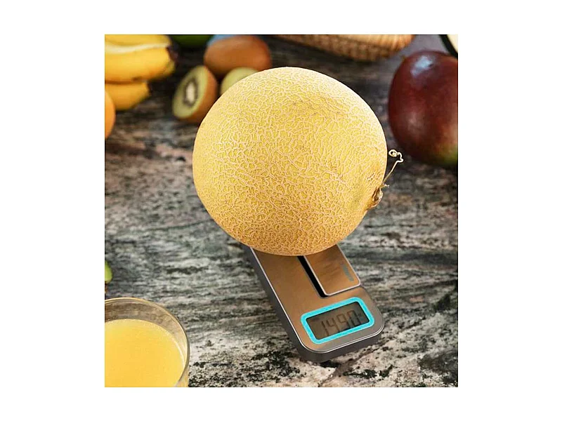 Báscula de cocina Cecotec Cook Control 10100 EcoPower Compact plegable 1g-5kg inox