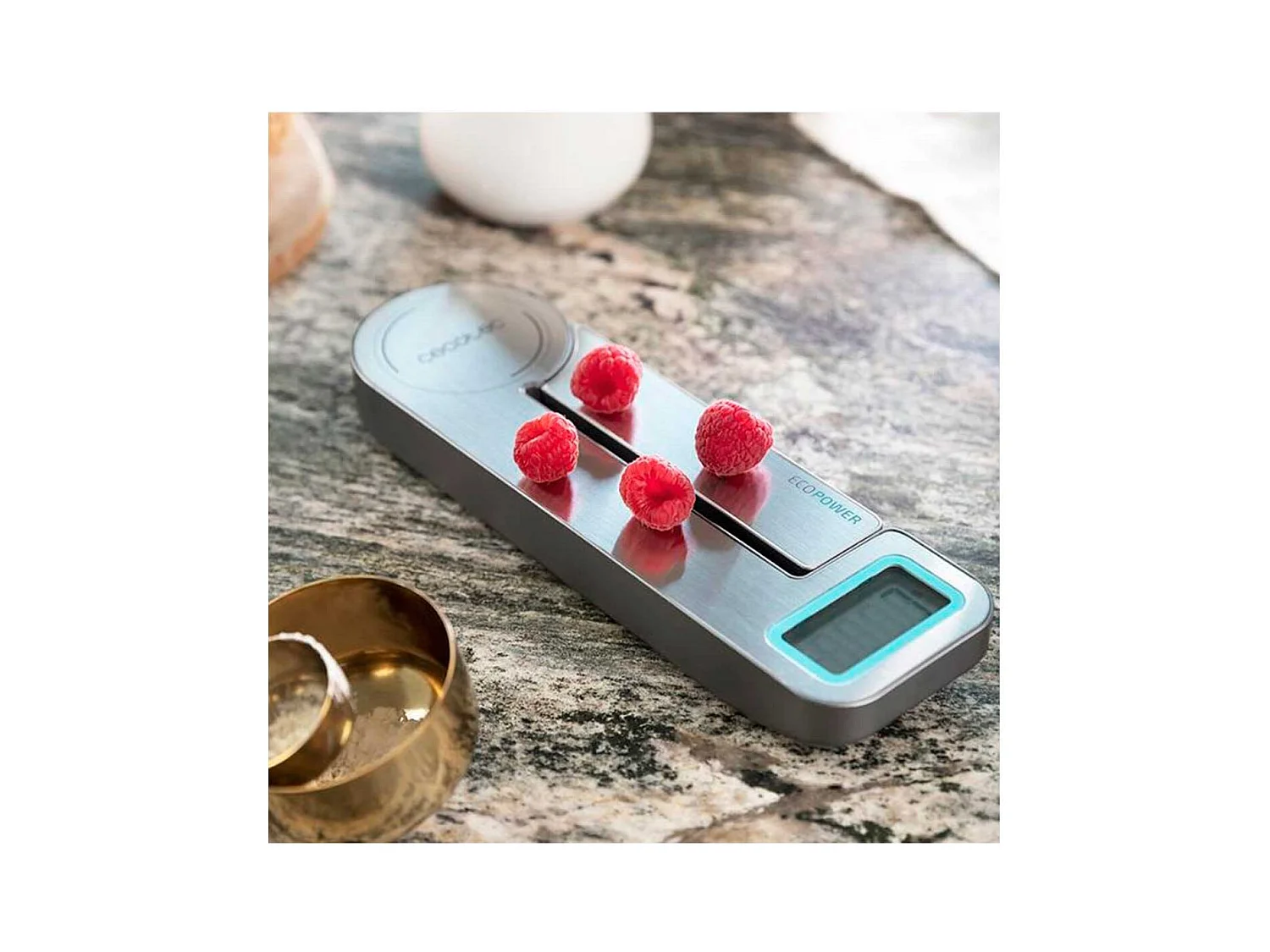 Báscula de cocina Cecotec Cook Control 10100 EcoPower Compact plegable 1g-5kg inox