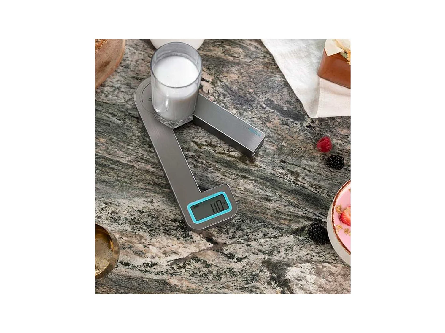 Báscula de cocina Cecotec Cook Control 10100 EcoPower Compact plegable 1g-5kg inox