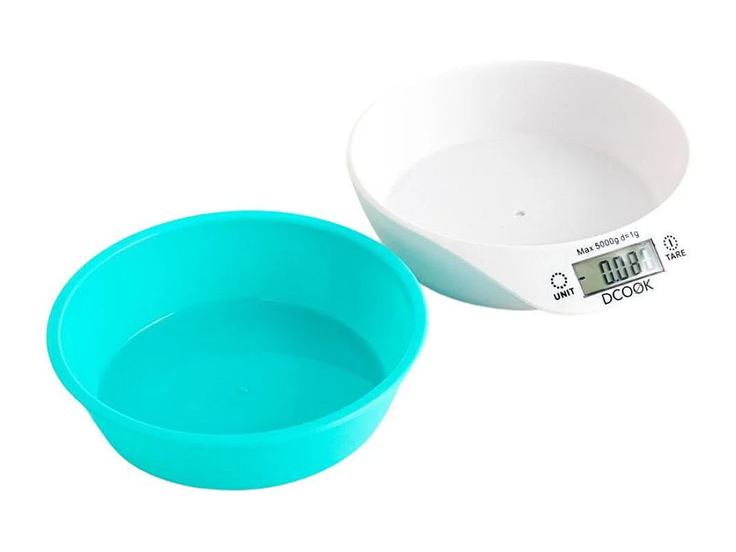 Báscula de cocina Gallery Dcook bol extraíble  azul/blanco