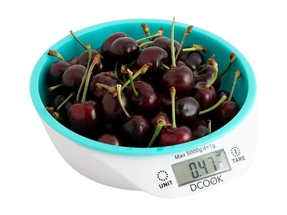 Báscula de cocina Gallery Dcook bol extraíble  azul/blanco
