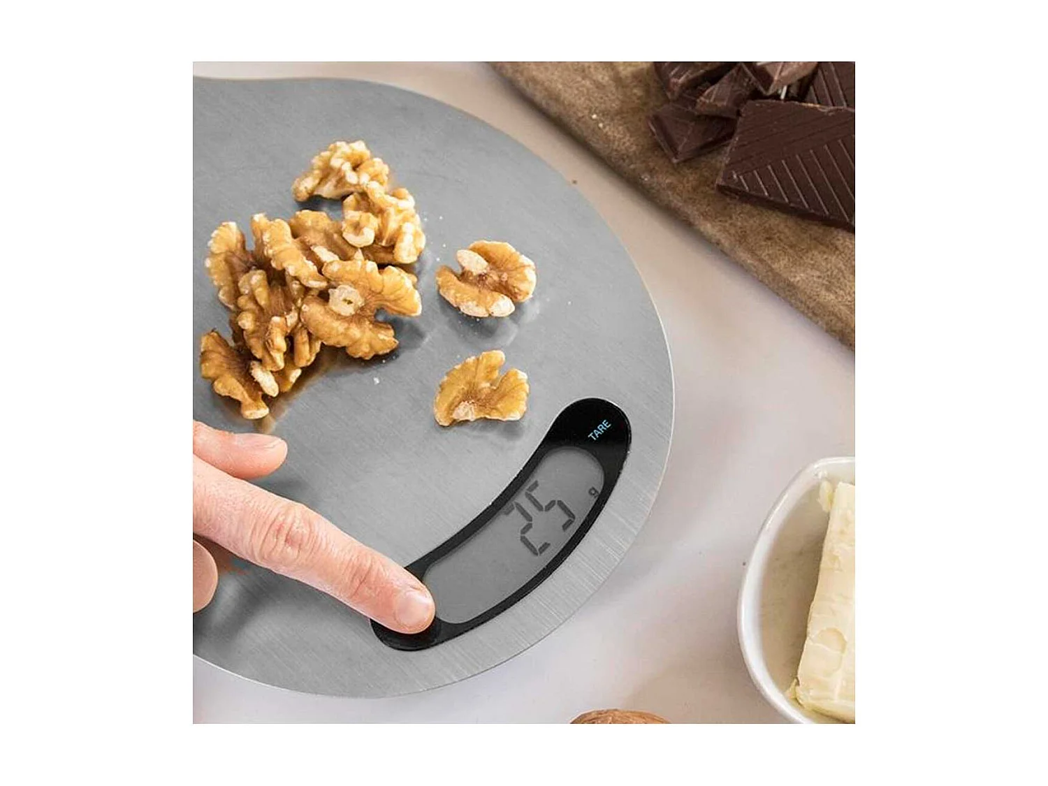 Báscula de cocina Cecotec Cook Control 10400 Easyhang 1gr-8kg inox