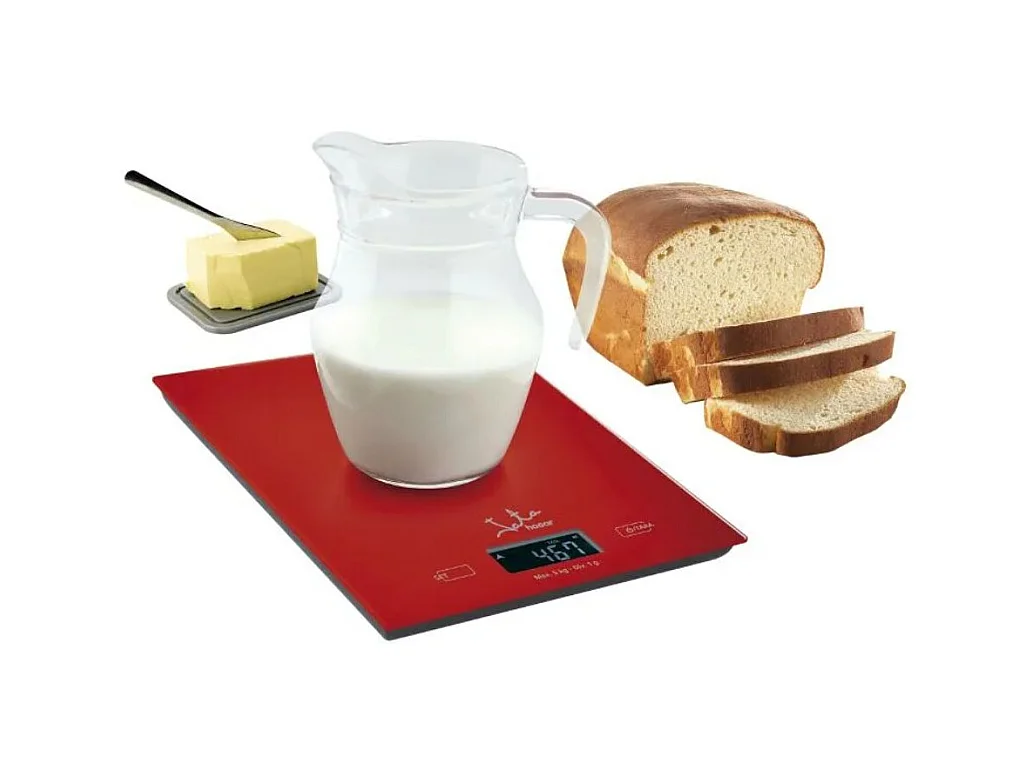 Peso de cocina Jata 729R táctil 5kg rojo