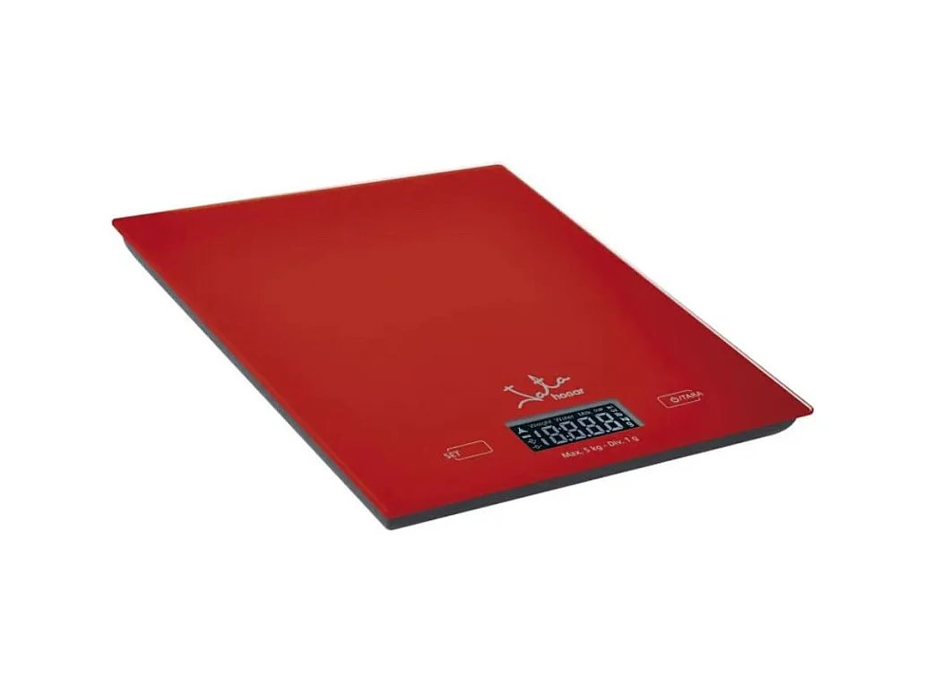 Peso de cocina Jata 729R táctil 5kg rojo