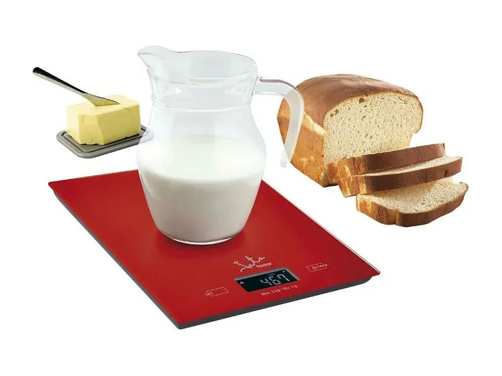 Peso de cocina Jata 729R táctil 5kg rojo