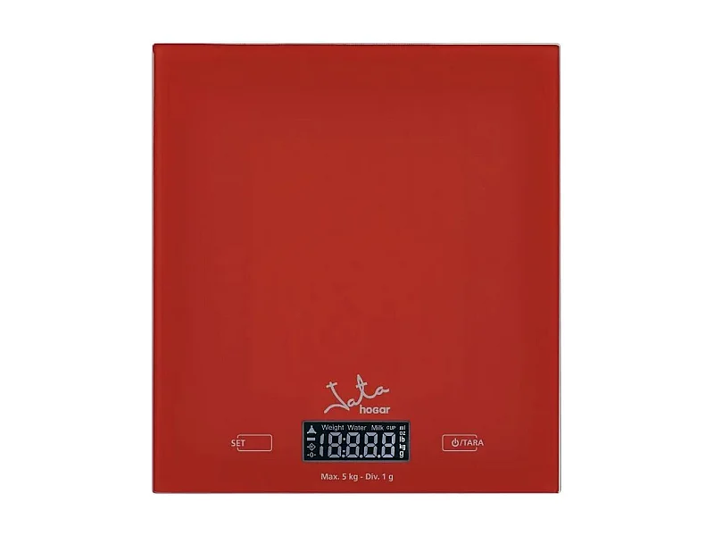 Peso de cocina Jata 729R táctil 5kg rojo