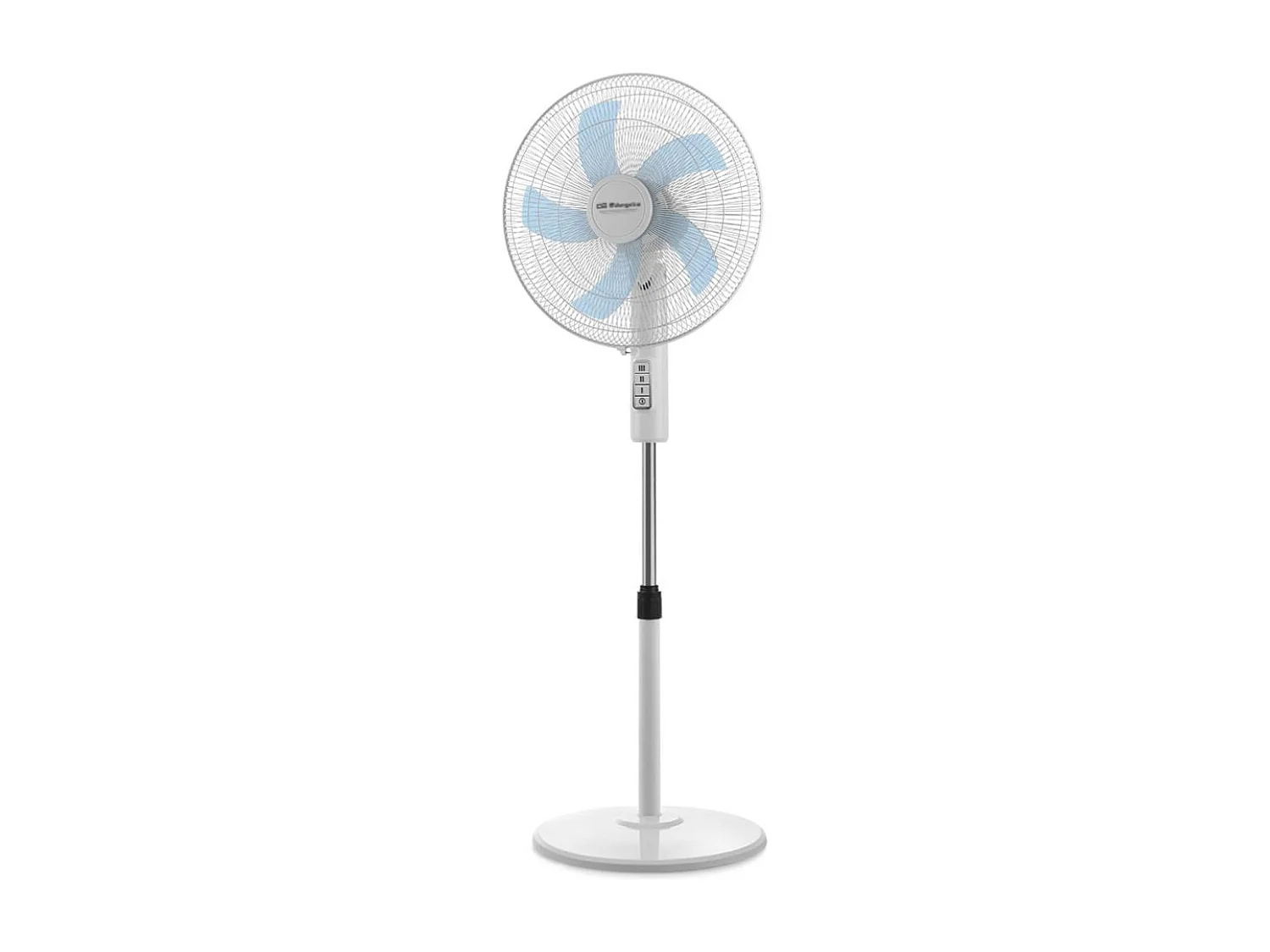Ventilador de pie Orbegozo SF1040 45W 5 aspas altura regulable blanco Ø40 cm