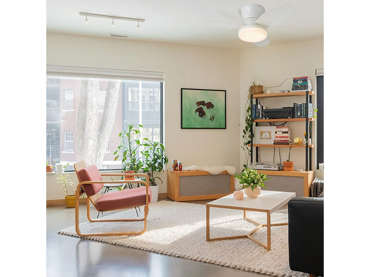 Ventilador de techo Tauros Bel Air 48W 3 aspas mando a distancia blanco Ø70 cm