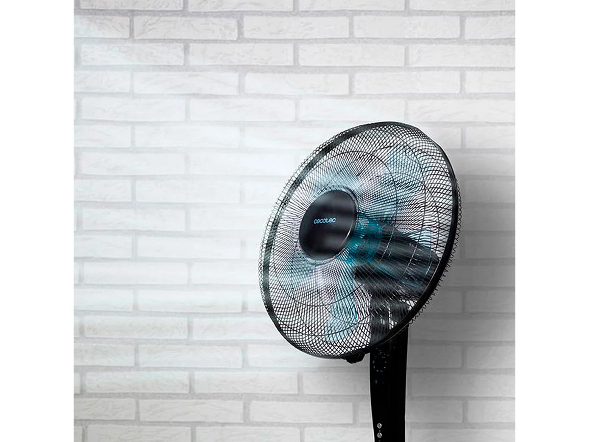 Ventilador de pie Cecotec EnergySilence 530 Power Connected 50W 5 aspas negro 110-130 cm