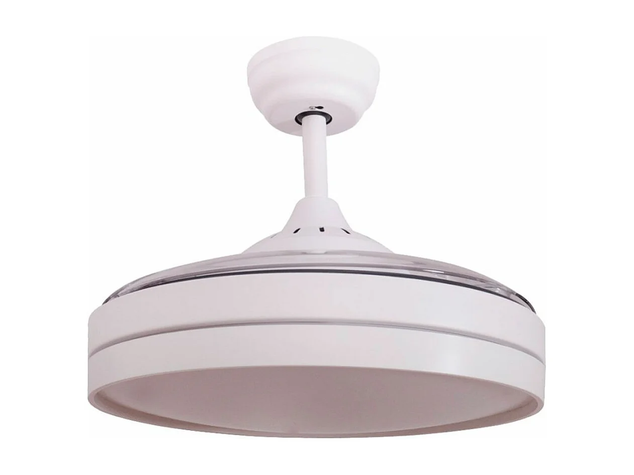 Ventilador de techo Estoril Bastilipo 40W 4 aspas retráctiles LED blanco Ø106 cm