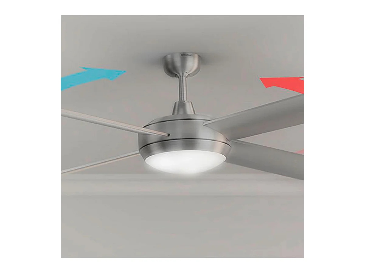 Ventilador de techo Cecotec EnergySilence Aero 570 60W 4 aspas mando a distancia gris