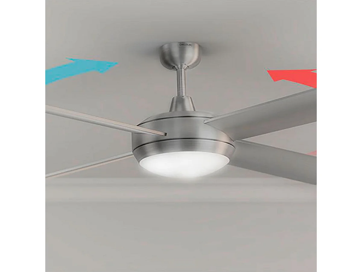 Ventilador de techo Cecotec EnergySilence Aero 570 60W 4 aspas mando a distancia gris