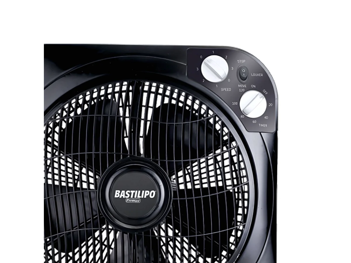 Ventilador de suelo Bastilipo Zahara 2420 45W 3 velocidades negro 30 cm