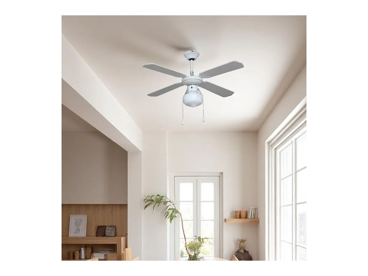 Ventilador de techo Algarve 50W 4 aspas blanco Ø106 cm