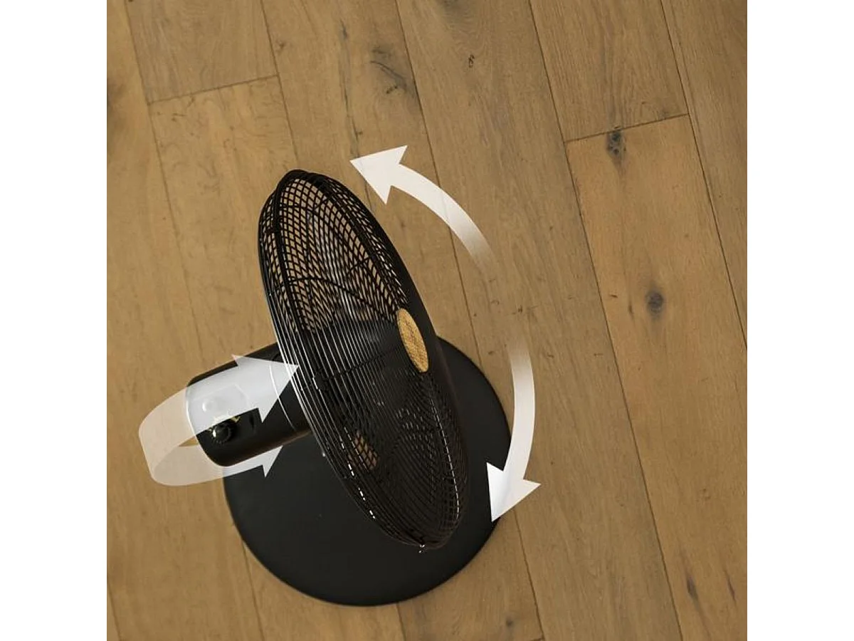 Ventilador de pie Cecotec EnergySilence 600 Woodstyle 50W 4 aspas negro/madera