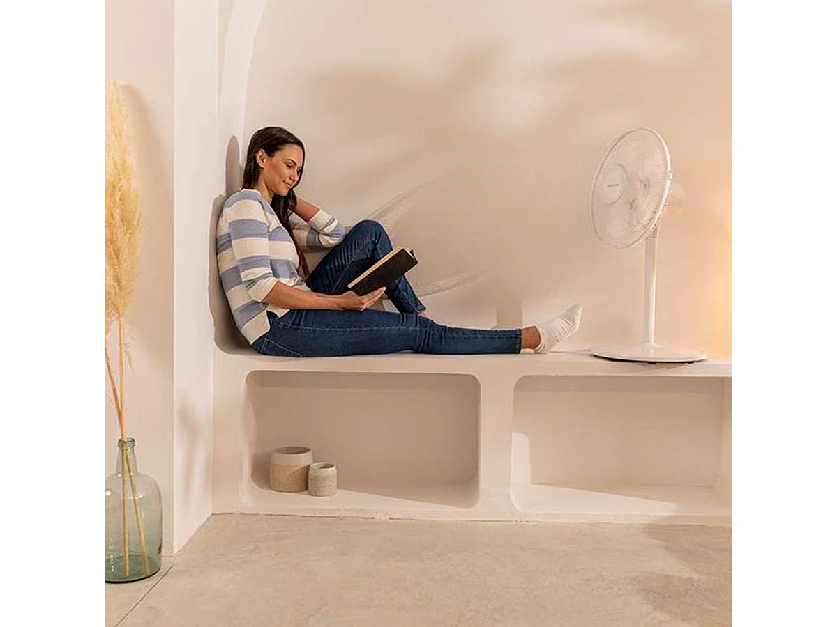 Ventilador Cecotec EnergySilence 535 2in1 altura regulable 40W 3 velocidades blanco 115 cm