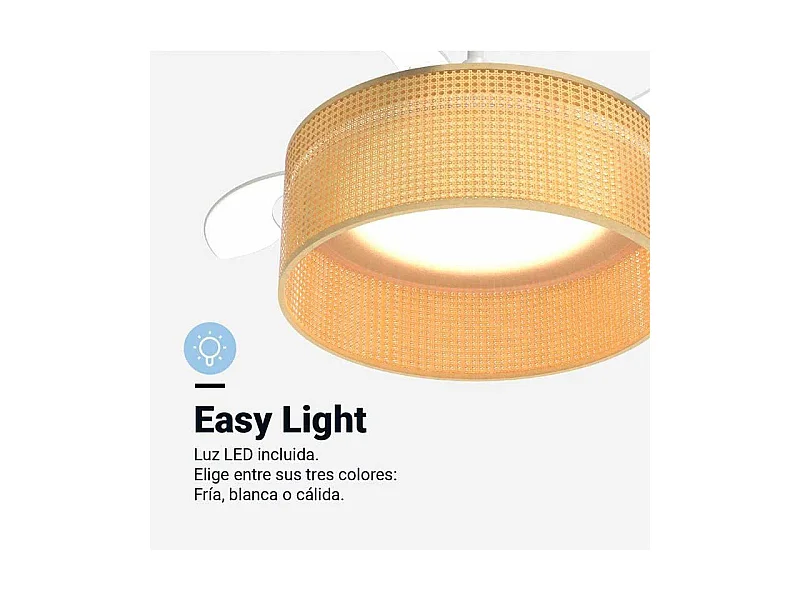 Ventilador de techo Jaloque 5042WR Universal Blue 65W mando a distancia beige