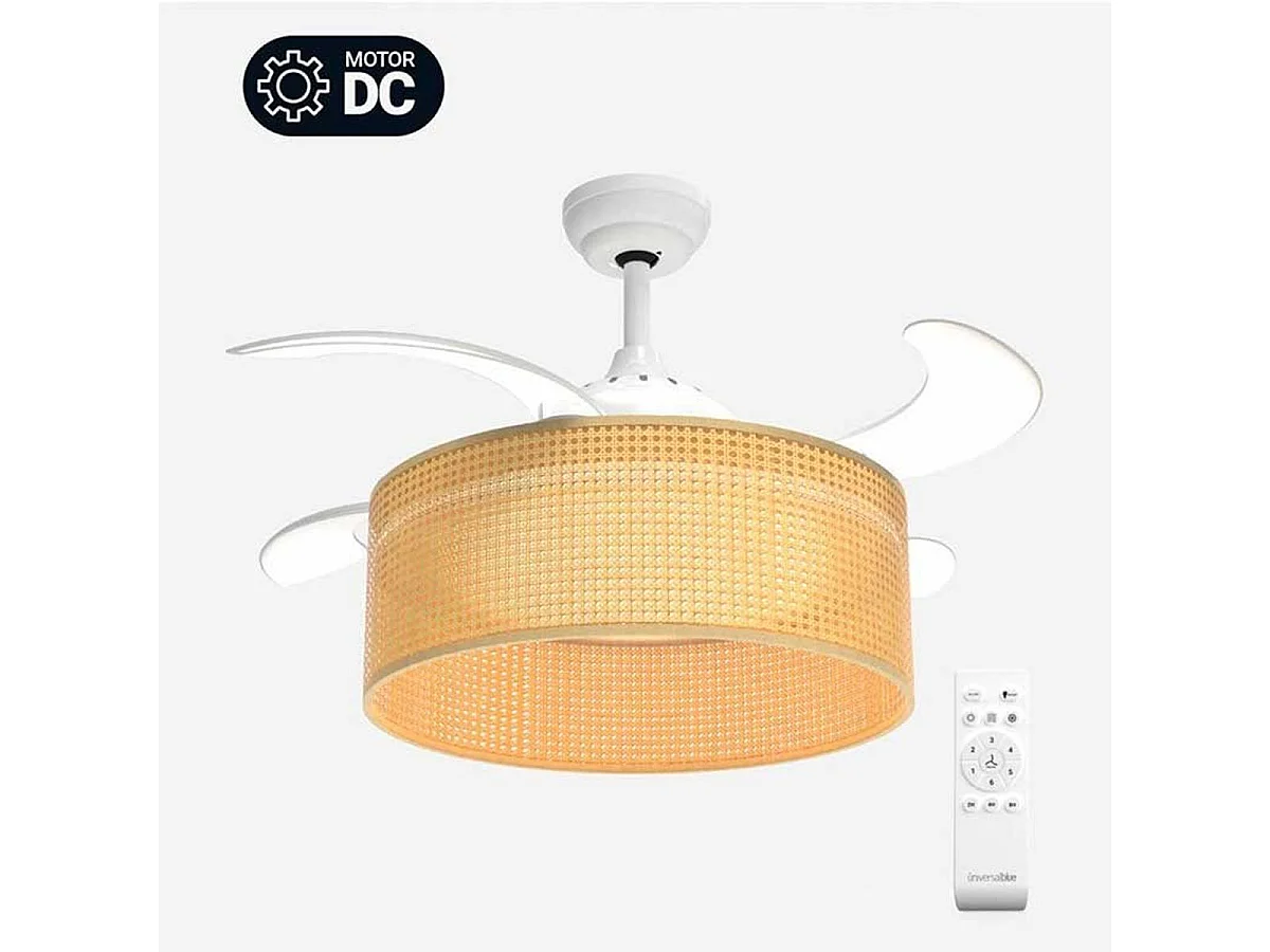 Ventilador de techo Jaloque 5042WR Universal Blue 65W mando a distancia beige