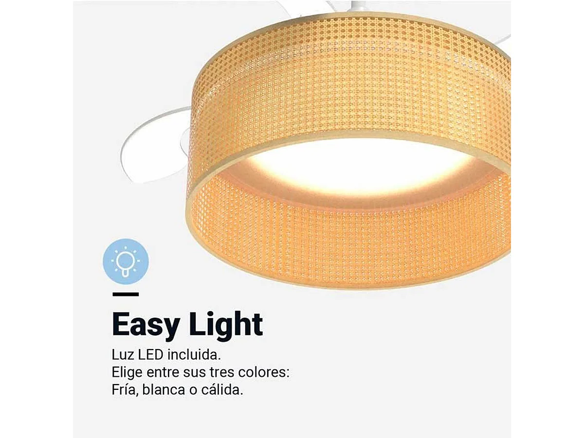 Ventilador de techo Jaloque 5042WR Universal Blue 65W mando a distancia beige