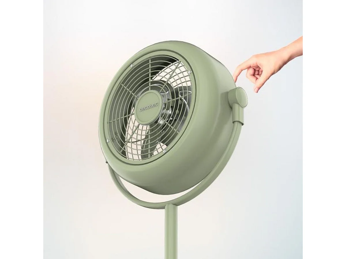 Ventilador de pie Cecotec EnergySilence 250 ClassicStyle 25W 3 aspas 2 velocidades verde