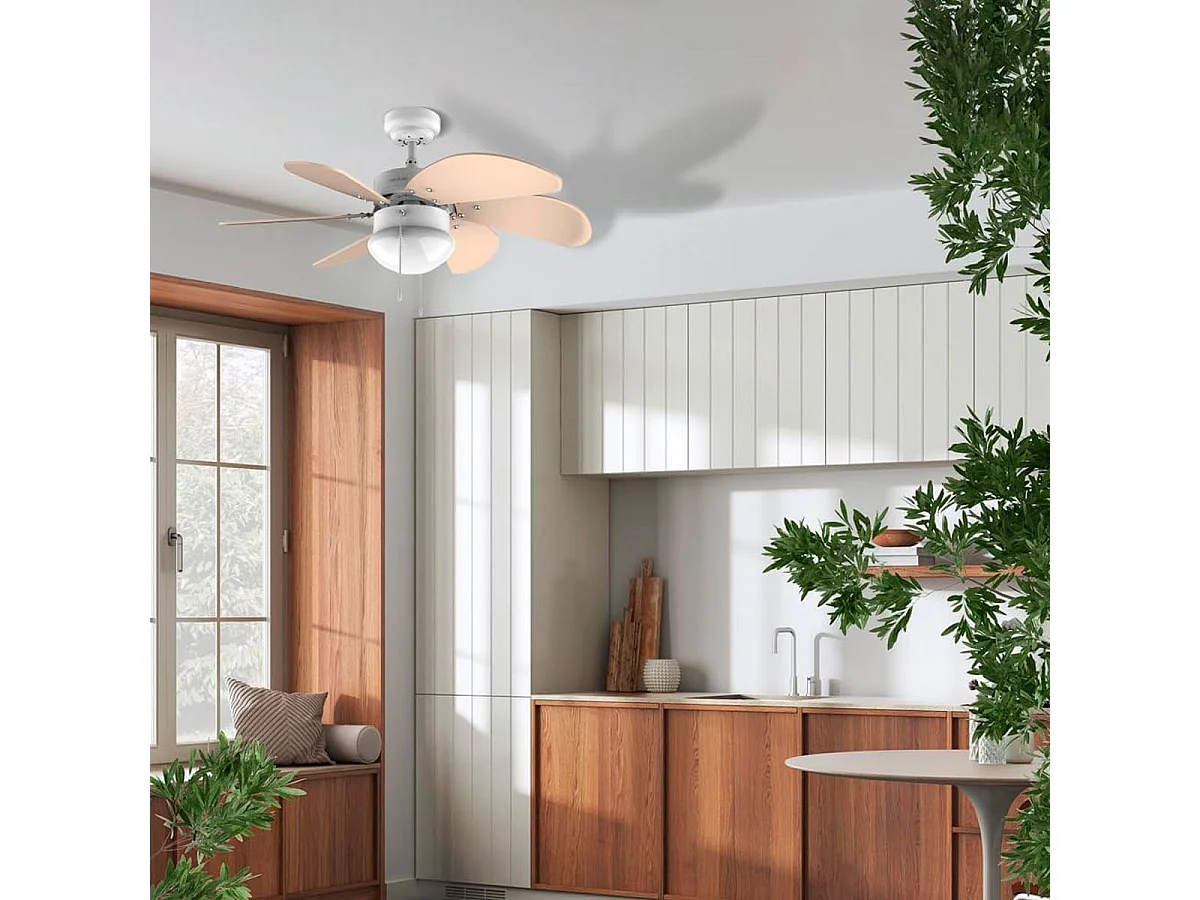 Ventilador de techo Cecotec EnergySilence Aero 3600 Vision 50W 3 velocidades amarillo Ø92 cm