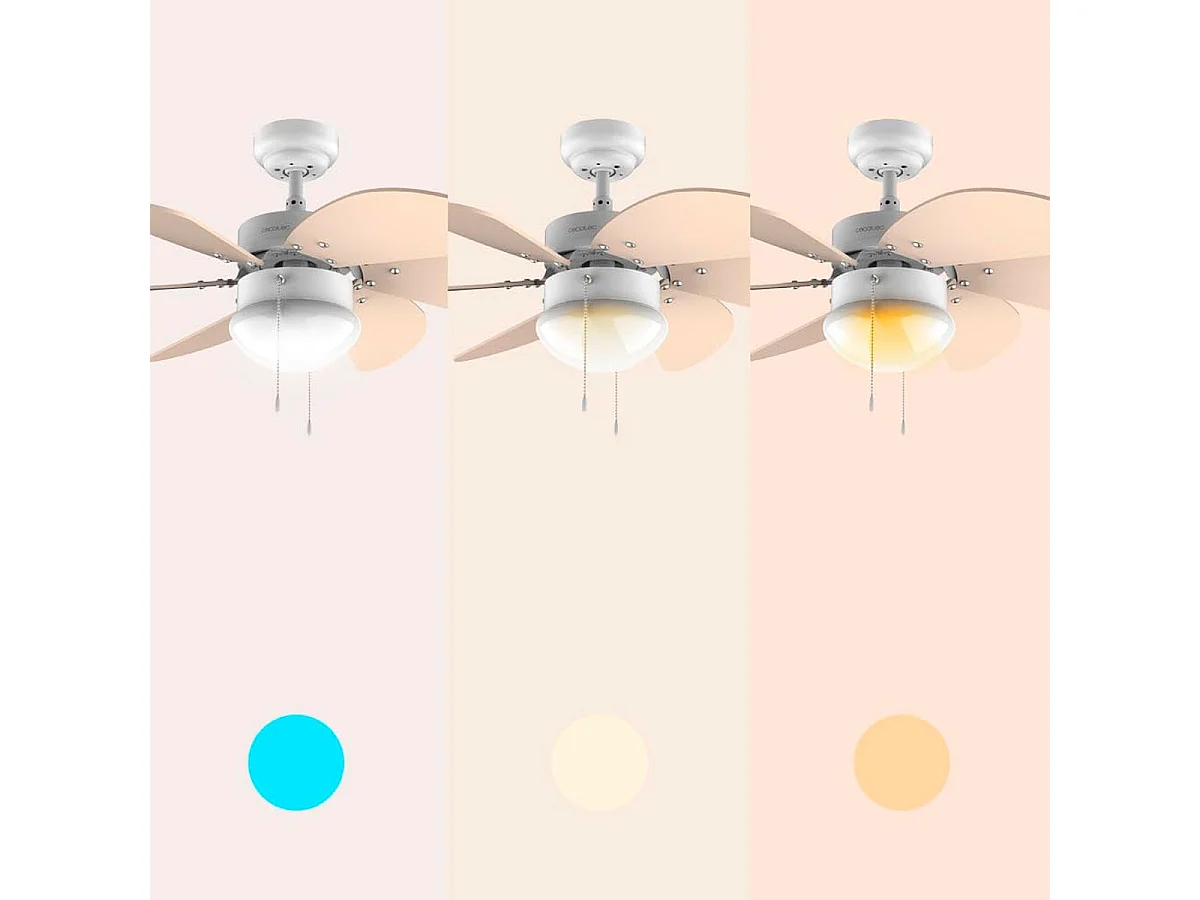 Ventilador de techo Cecotec EnergySilence Aero 3600 Vision 50W 3 velocidades amarillo Ø92 cm