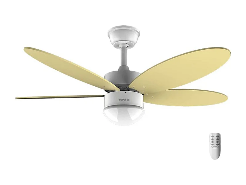 Ventilador de techo Cecotec EnergySilence Aero 4260 SunLight 40W función verano/invierno amarillo Ø106 cm