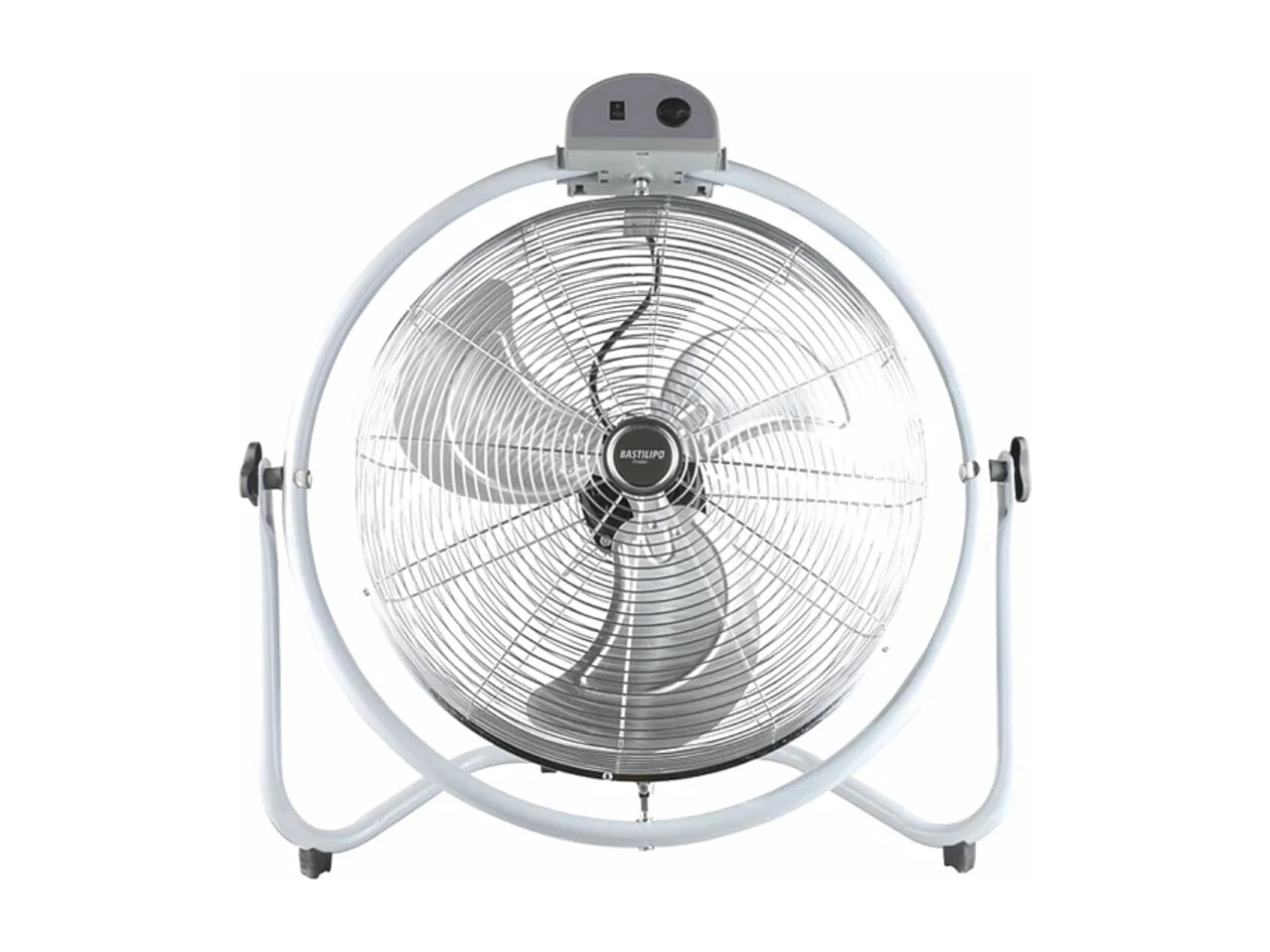 Ventilador de suelo Bastilipo Mónsul 140W 3 aspas plata Ø50 cm