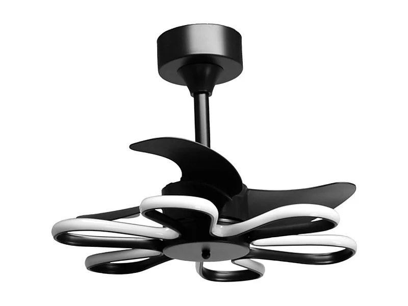 Ventilador de techo Enebro Bel Air DC LED 30+30W negro Ø53x41 cm